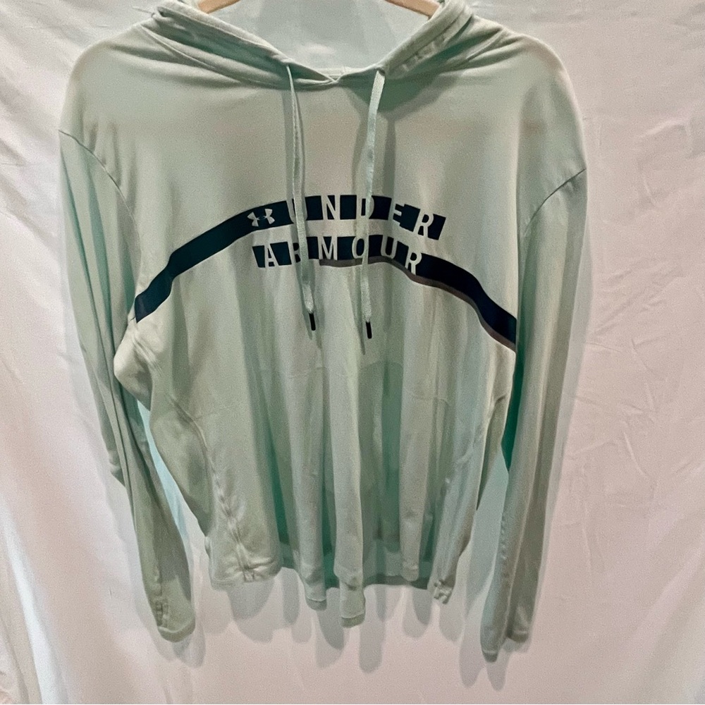 Under Armour Light Blue Woman's Cotton Hoodie. Size: XL